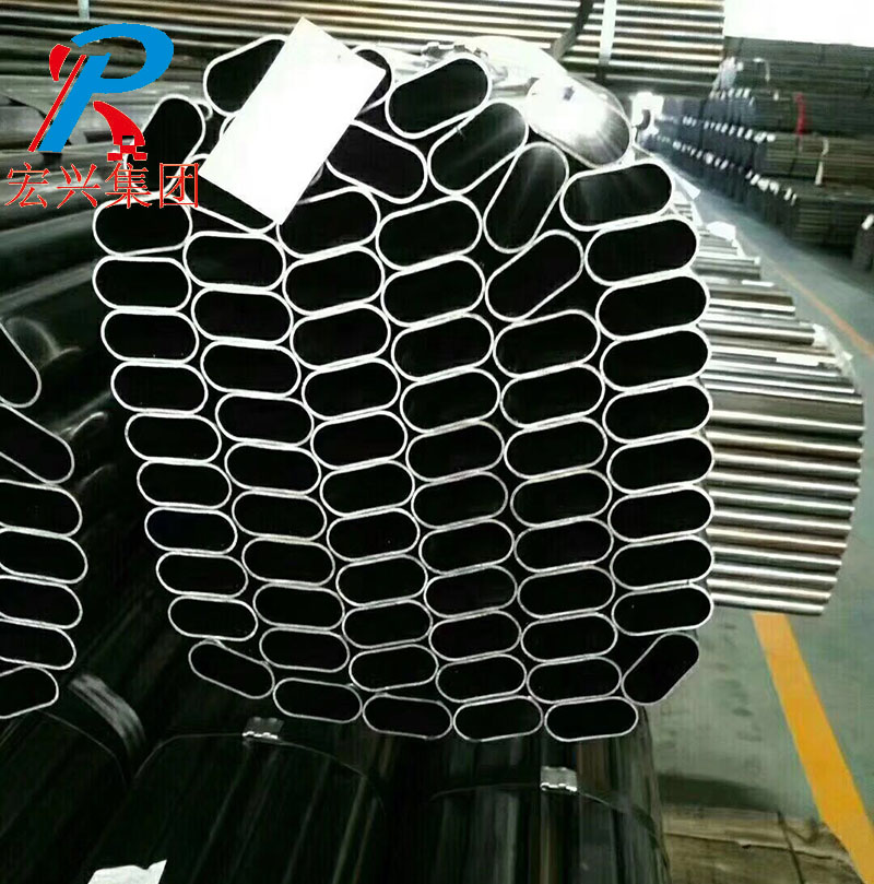 Galvanized oval steel pipes