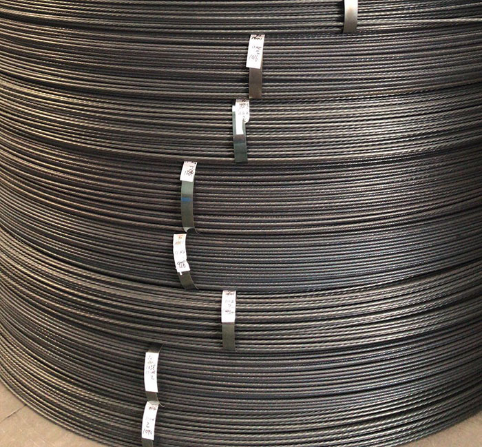 15.24mm PC steel strand 1x7 lines