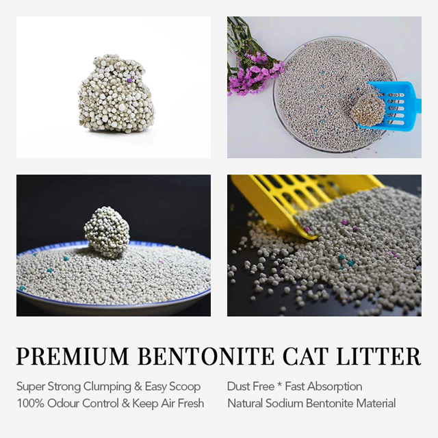 Cracked Charcoal Bentonite Cat Litter