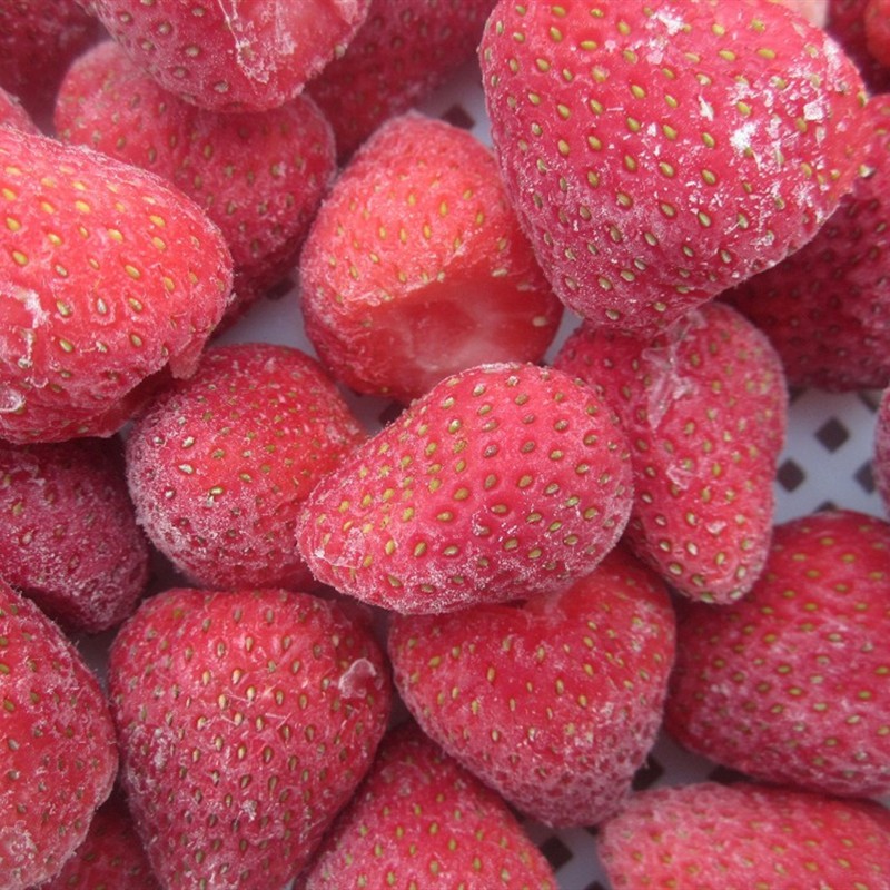 IQF冷冻有机草莓制造商, IQF冷冻有机草莓厂, 供应IQF冷冻有机草莓