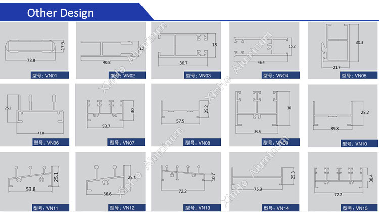 aluminum profile for sliding