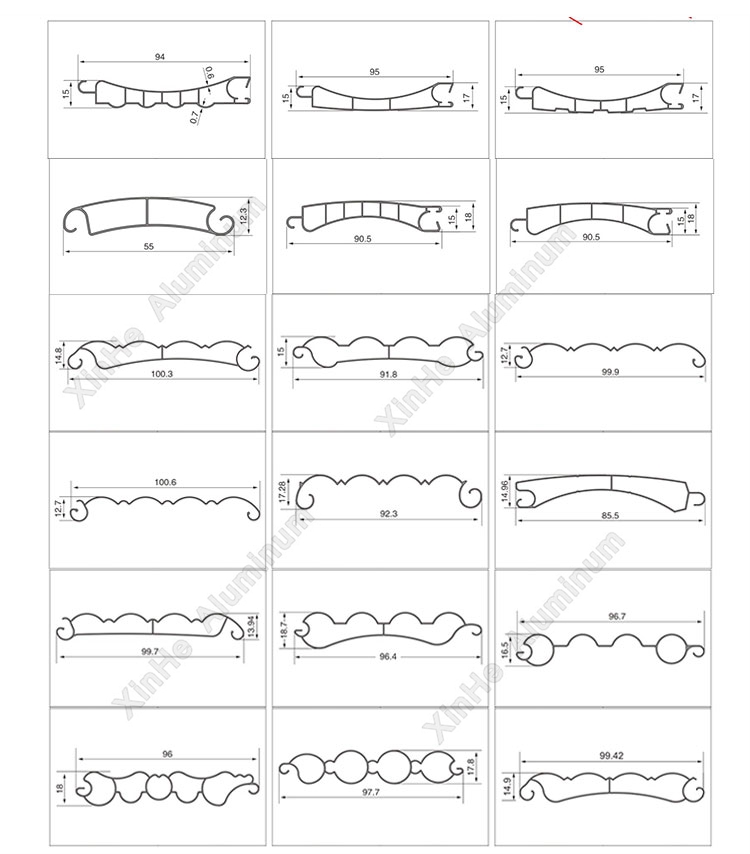 aluminum profile for shutter door