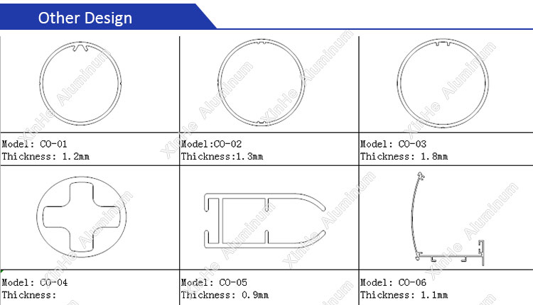 38mm aluminum tube for roller blind