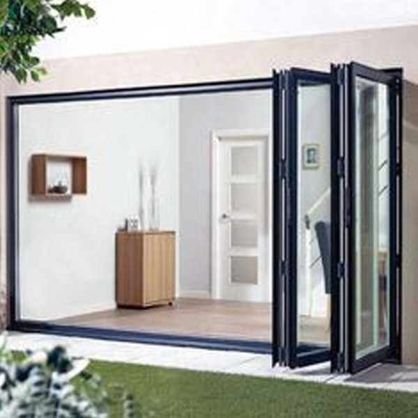 Insulation Windproof Low-E Glass Bid Folding Patio Doors