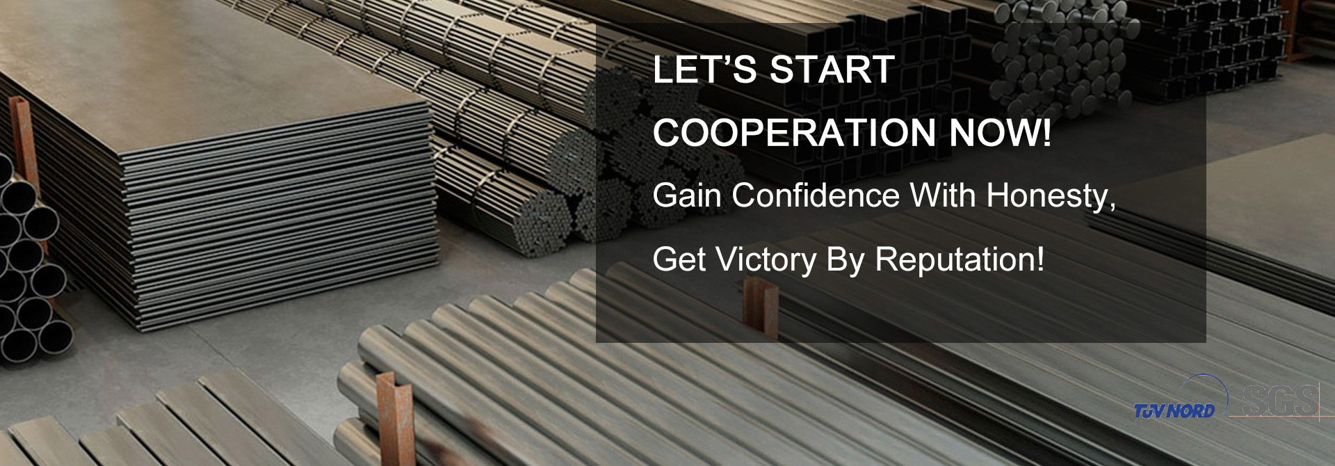 Let's Start Cooperation Now! Gain Confidence With Honesty, Get Victoty By Reputation!