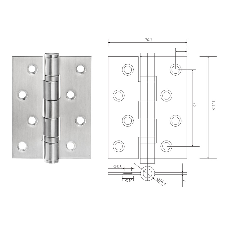 Supply Ball Bearing Heavy Duty Ss Hinge Wholesale Factory Zhongshan