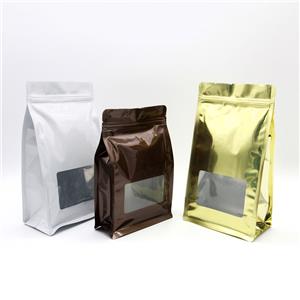 Supply Aluminum Foil Flat Bottom Food Packaging Bag Wholesale Factory