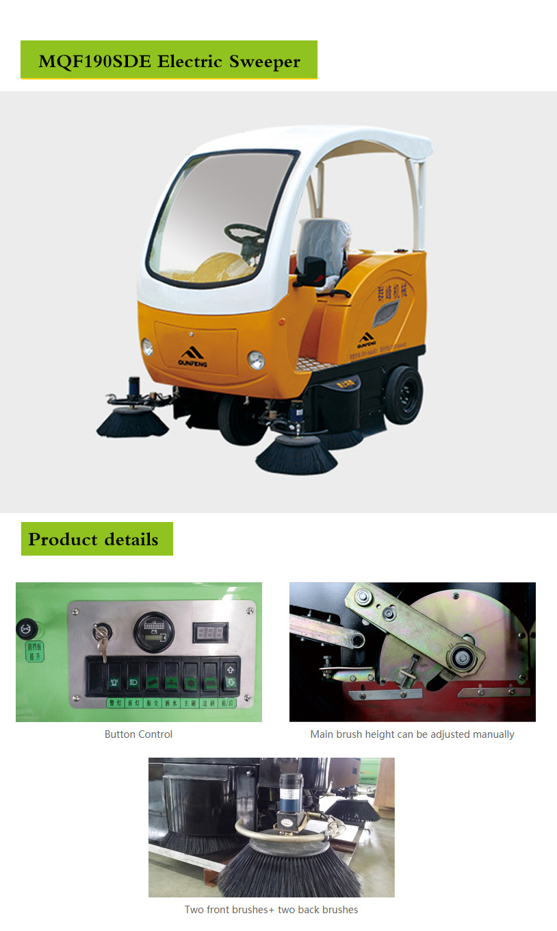 eco-friendly electric road sweeper