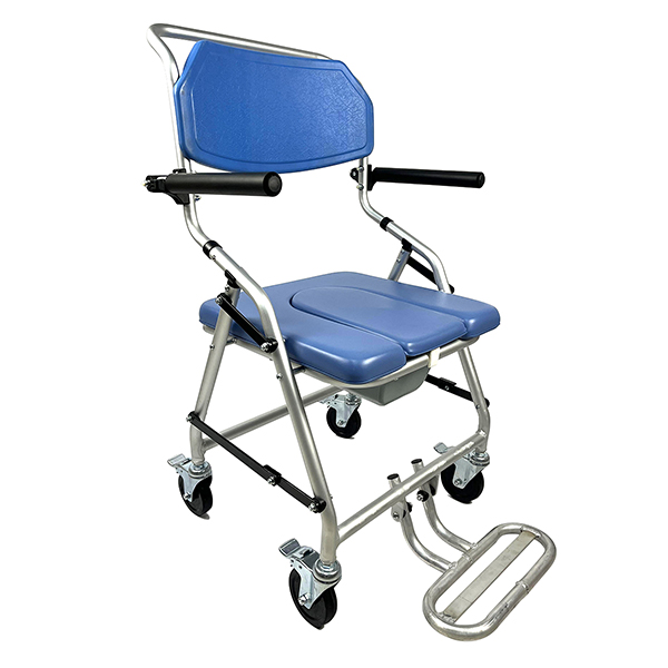 Supply Shower Portable Toilet Chair With Wheels Wholesale Factory