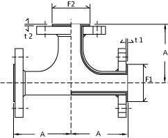 PTFE steel lining 90 degree standard elbow