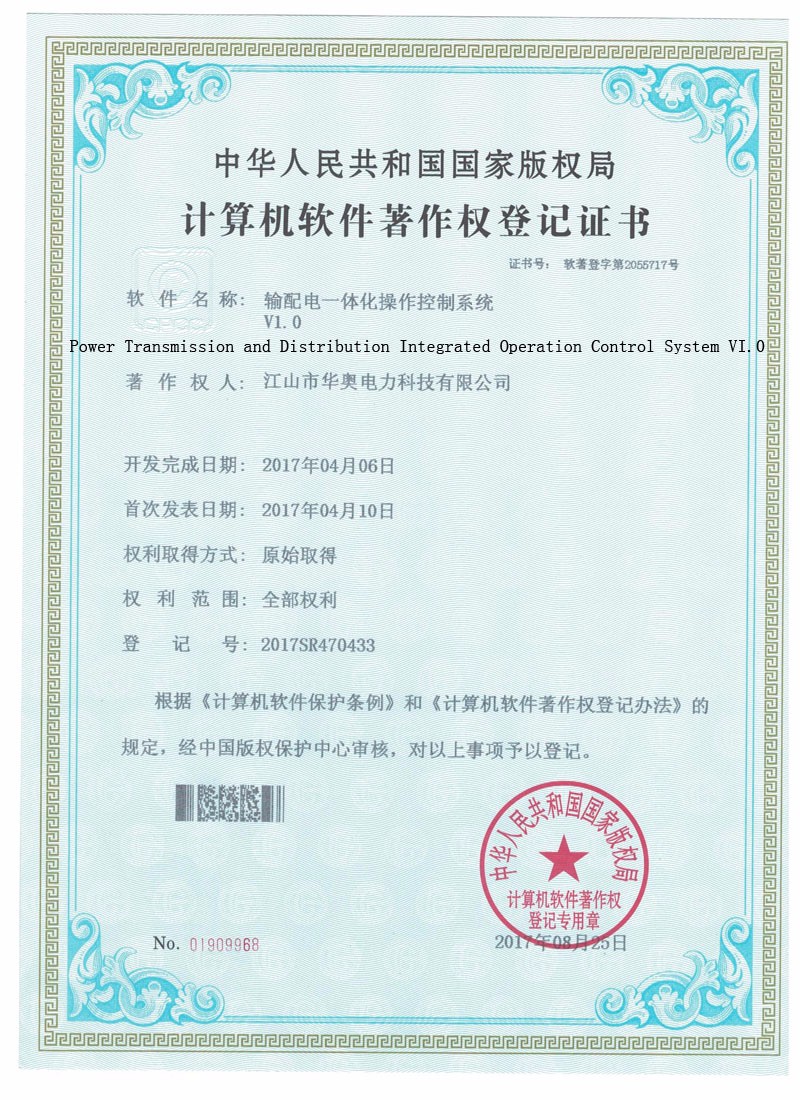 Power Transmission and Distribution Integrated Operation Control System VI.0