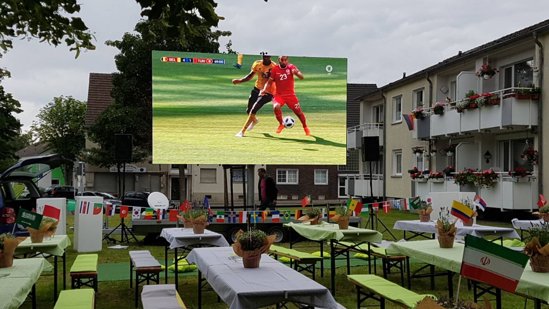 Outdoor 4.81mm LED trailer screen in Germany