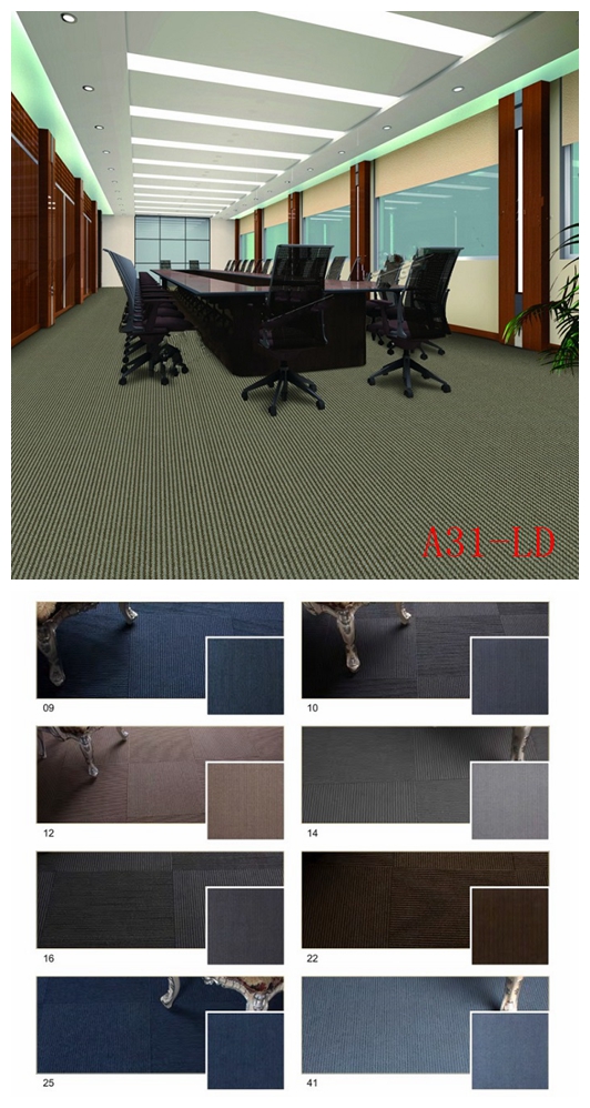 black and grey carpet tiles
