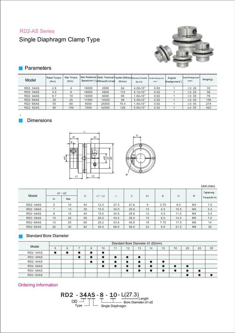 Single Diaphragm Clamp Coupling