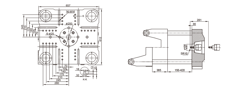 Variable displacement pump molding machine