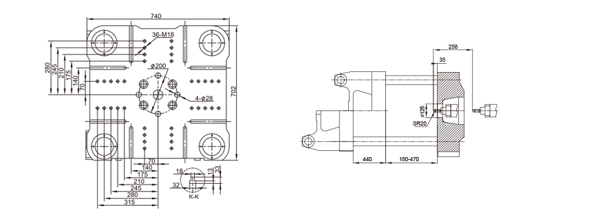 Variable pump injection molding machinery