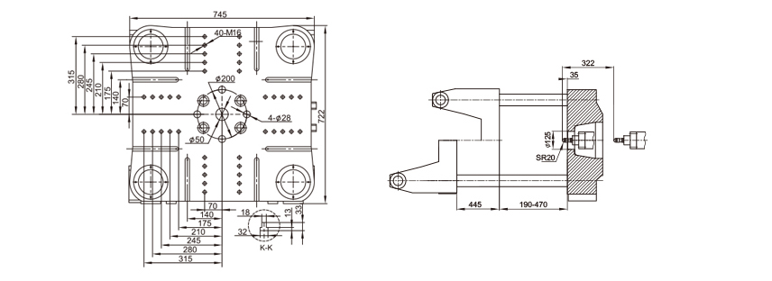 Variable type injection molding machines