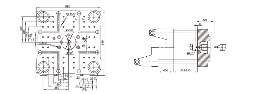 Variable type Injection Moulding machine