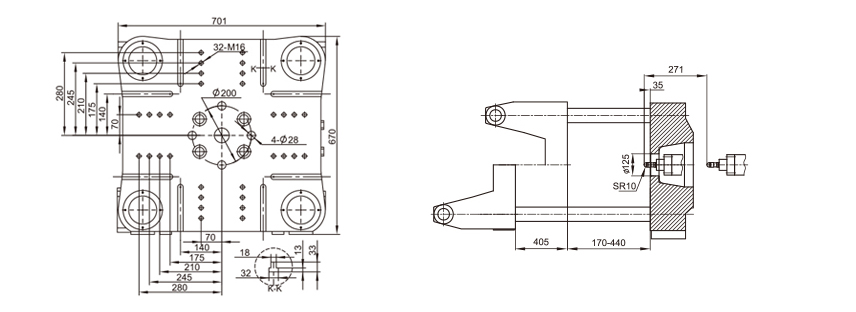 Razor making injection moulding machine with variable pump