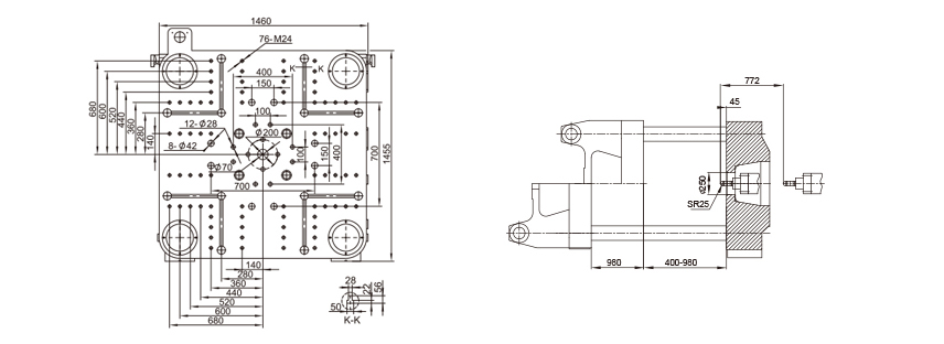 800Ton servo injection molding machine