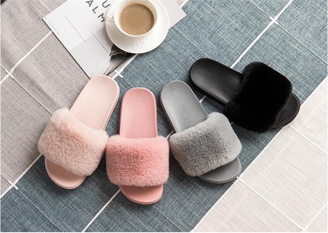 home infoor faux fur Slipper for Women