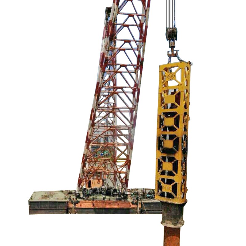 D160 Tubular Concrete Pile Hammer Dengan Lead Lepas Pantai