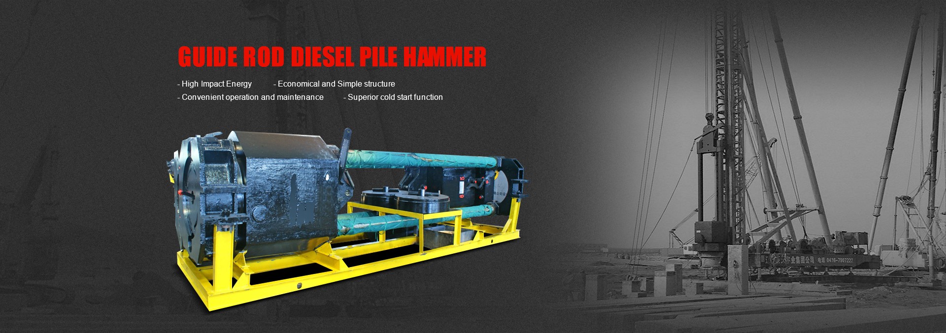 Patnubay Rod Diesel Pile Hammer