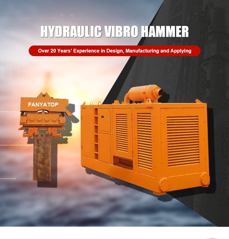 Vibro Hammer Tumpukan Getaran Hidraulik