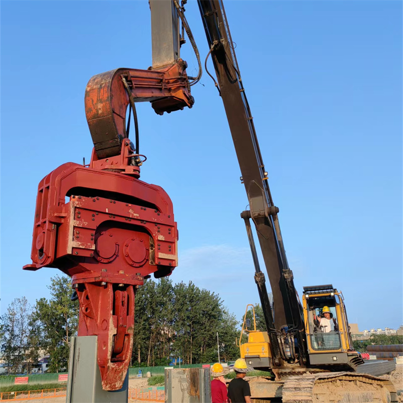 excavator sheet pile hammer