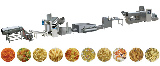 bugles Snacks Corn Chips Machinery Production Line