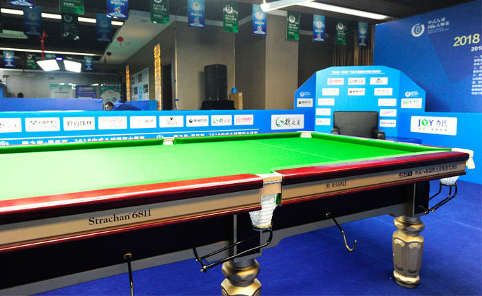 Joy table in Chinese pool Masters (Linyi Station)