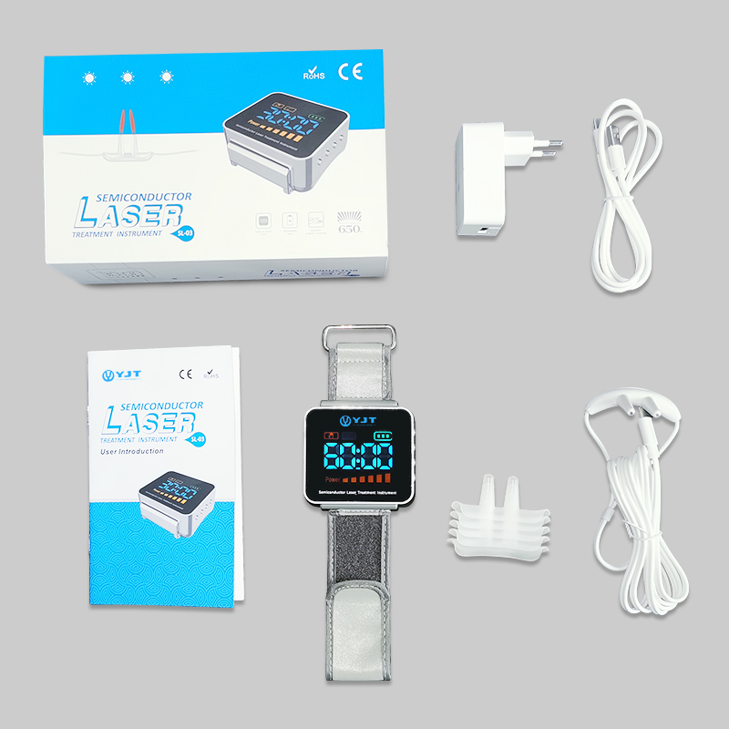 Physiotherapy lllt Semiconductor Laser Watch Diabetes High Blood Pressure Laser Acupuncture Blood Glucose Treatment Medical Equipment