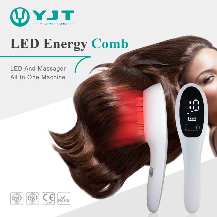 Electric Red Blue Light Hair Anti-Loss Massage Therapy Hair Growth