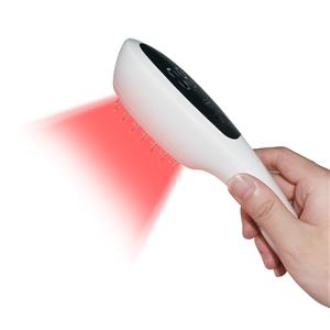 Lampu LED Merah dan Biru Boleh Dicas semula Berus Rambut Urut Elektrik Terapi Rambut Sikat Rambut Rawatan Anti Rambut Gugur