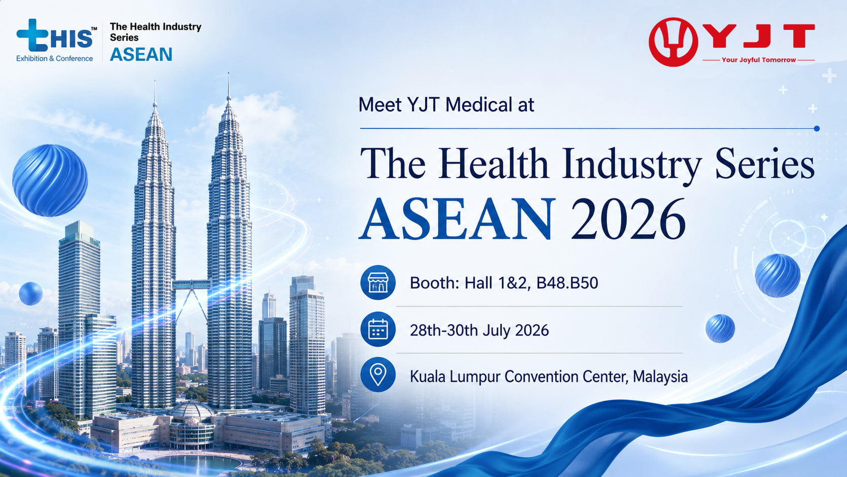 YJT จะเข้าร่วมงาน The Health Industry Series ASEAN 2026 ที่ประเทศมาเลเซีย