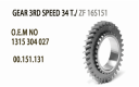 Gear 3RD Speed 34 T OEM NO 1315304027