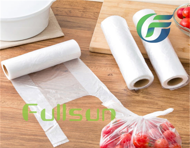 Biodegradable food packaging transparent bag roll bag disposable supermarket bag