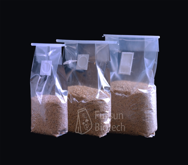 Sacchetto filtro in PP per la crescita di funghi in sacchetto per coltivazione in tessuto non tessuto per sacchetti di funghi