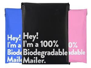 Saco de correio biodegradável Saco de embalagem de correio Compostável En13432 Saco expresso de envio impresso personalizado