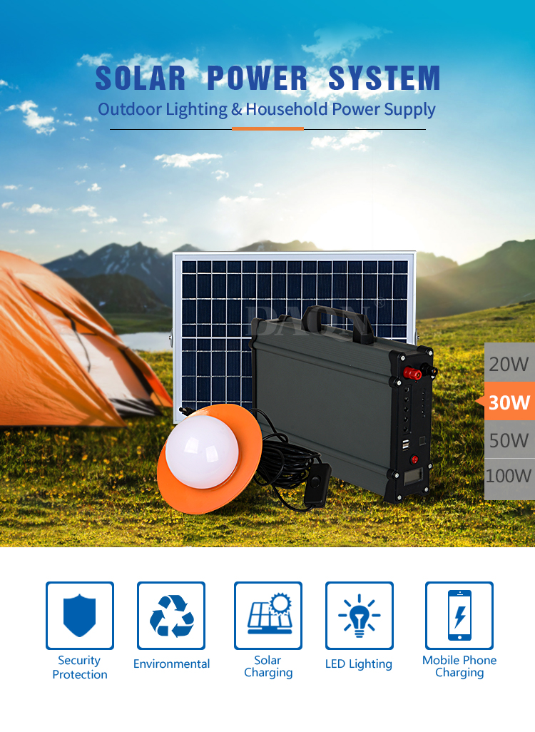 outdoor portable solar panel system
