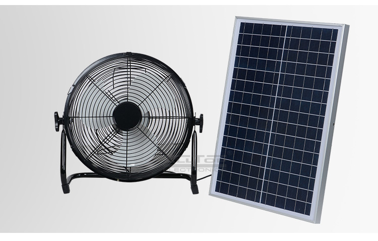 fan with solar battery