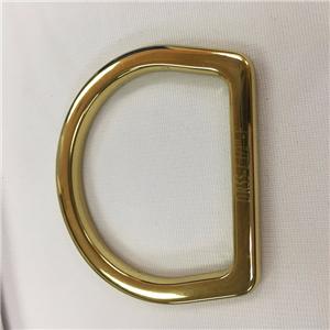 Solid Brass Flat D Ring