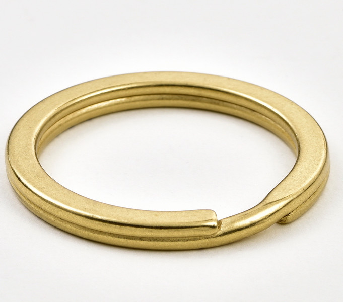 Brass Split Key Ring