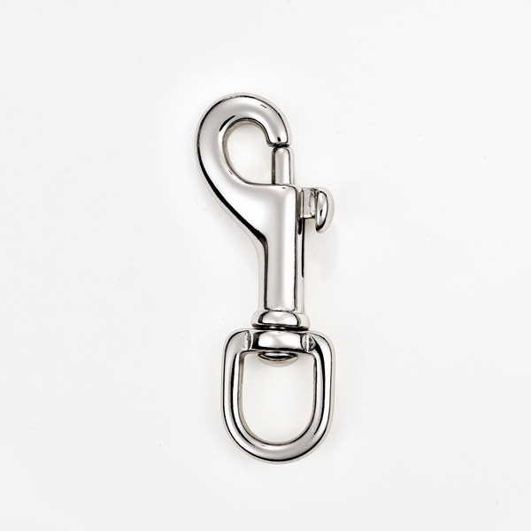 Solid brass dog clip hook
