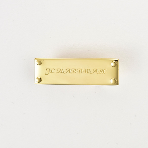 Brass Laser Engraved Logo Plaqueg 