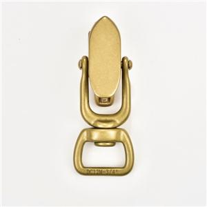 Solid Brass Curved Lobster Clasp