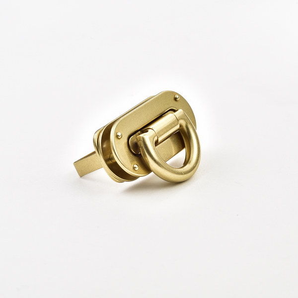 Solid Brass Handbag Flip Lock