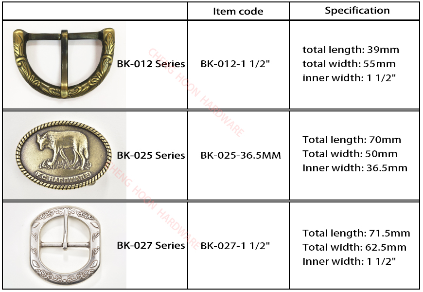 Solid Brass Embossed Belt Buckle