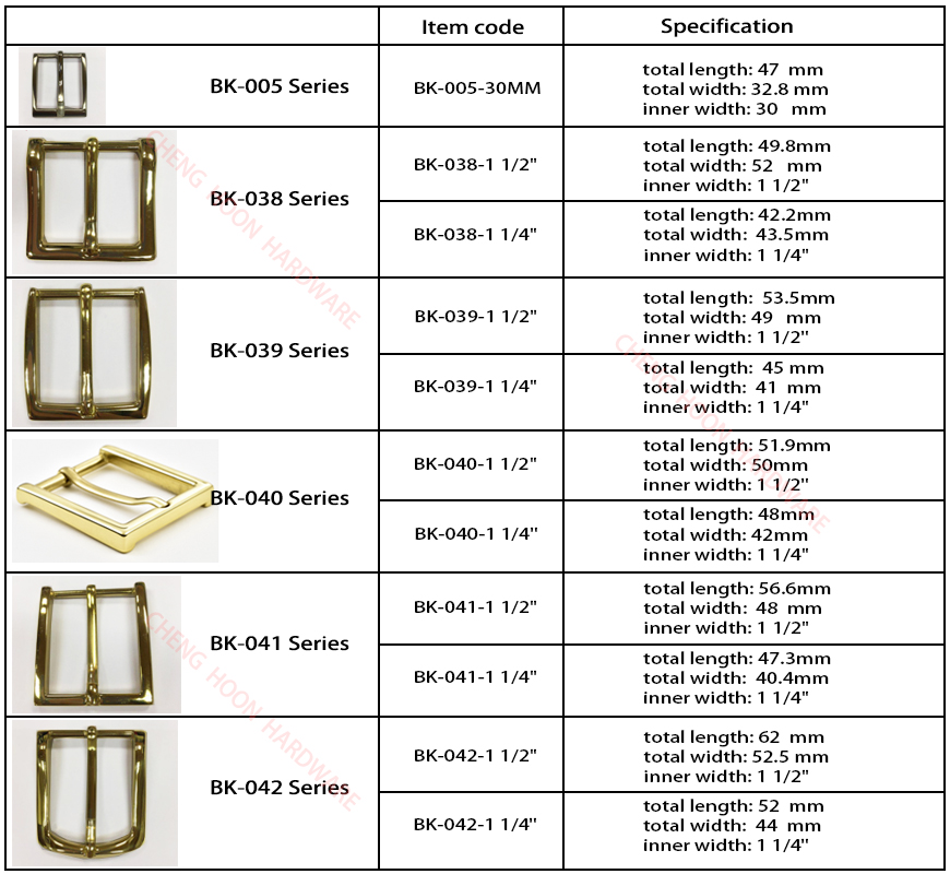 Solid Brass Heavy Buckle