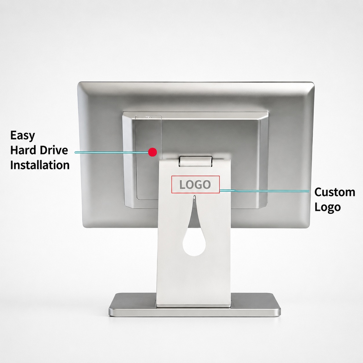 15.6 Inch Touch Screen point of sale POS System Aluminum Cash Register for Retail Store